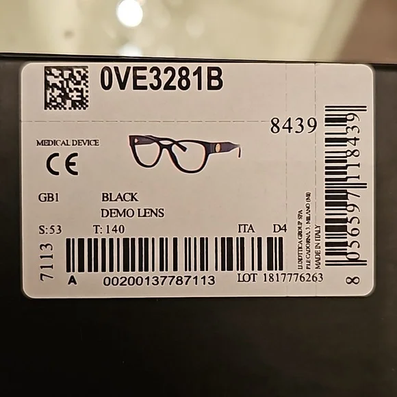 Versace Womens Eyeglass Frames - Picture 10 of 11